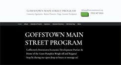 Desktop Screenshot of goffstownmainstreet.org