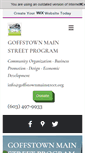 Mobile Screenshot of goffstownmainstreet.org