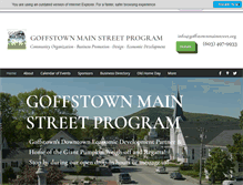 Tablet Screenshot of goffstownmainstreet.org